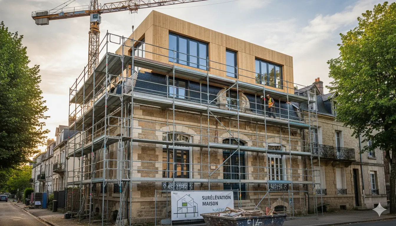 surélévation maison Nantes Creatis Habitat